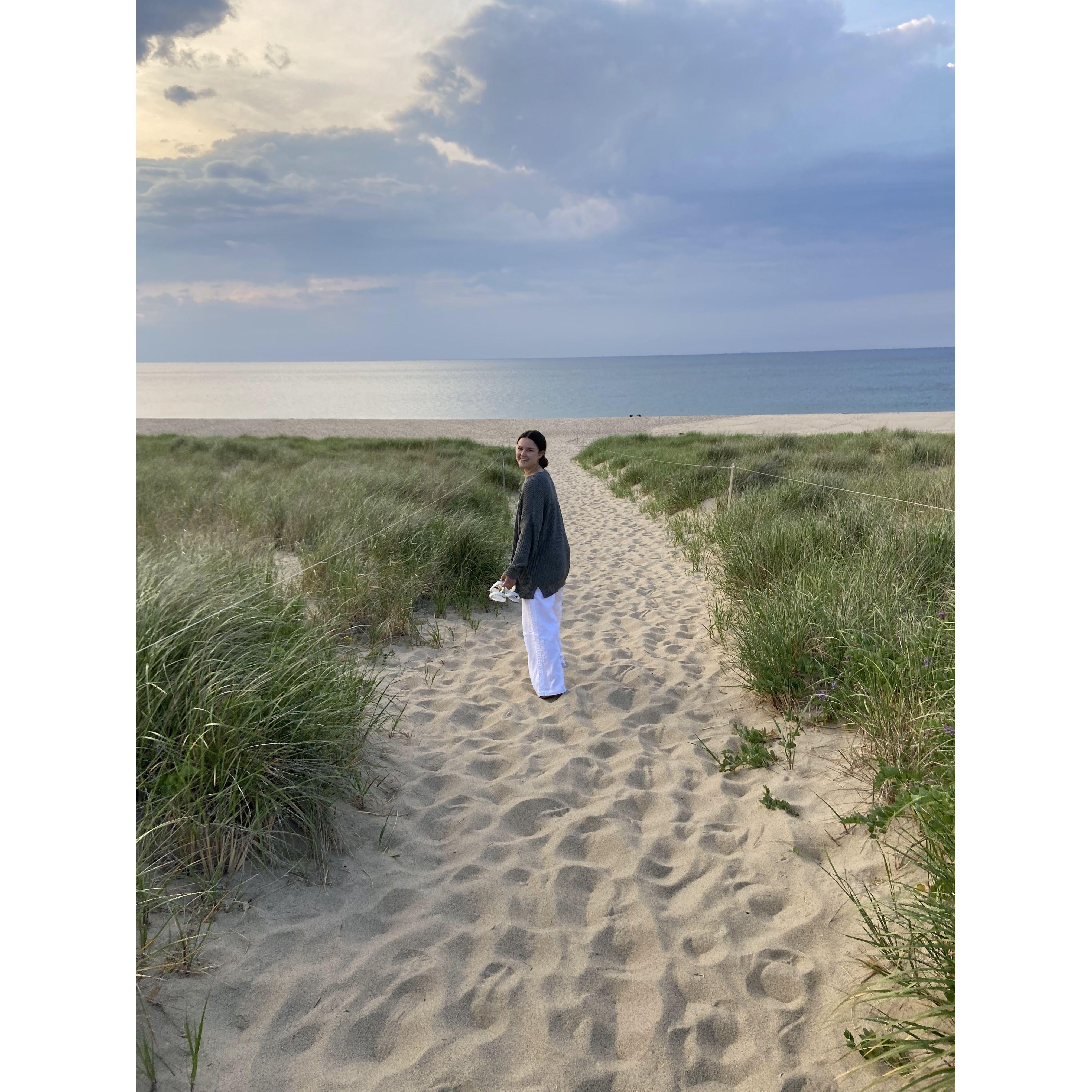 This is Hannah about 10 minutes before getting proposed to without any idea of what was about to happen