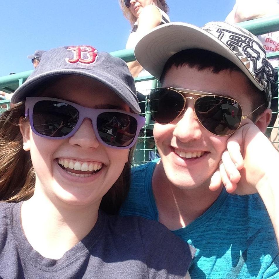 Our first Red Sox game together.
