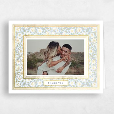 Light Sky, Blue Wedding Thank You - Eudora Photo Foil