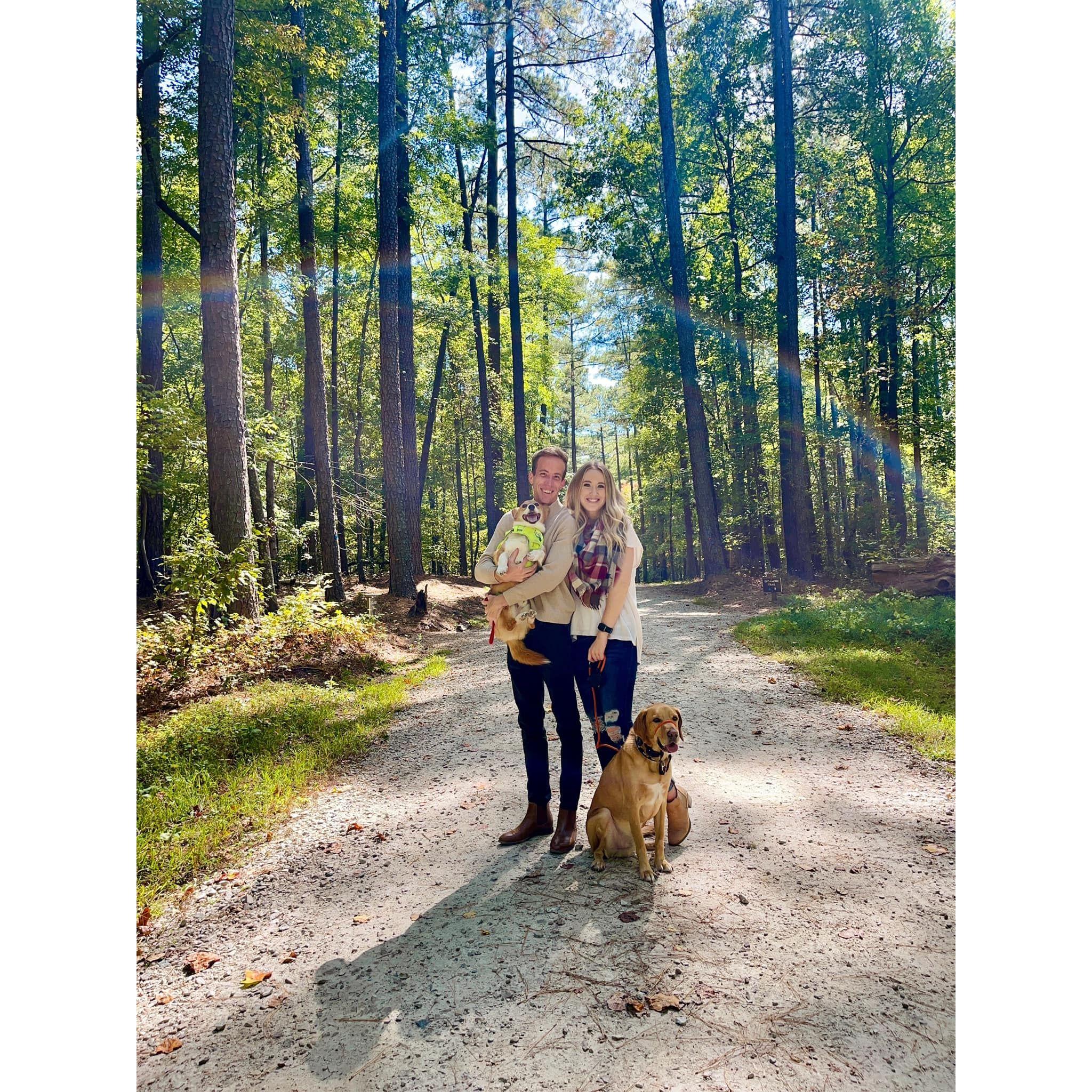 This photo was taken while we were living in North Carolina!