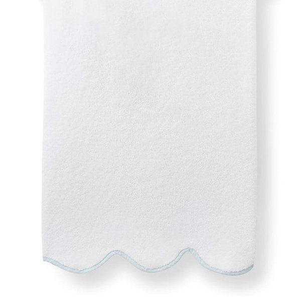 Kassatex Chairish Towels (White/Powder Blue)
