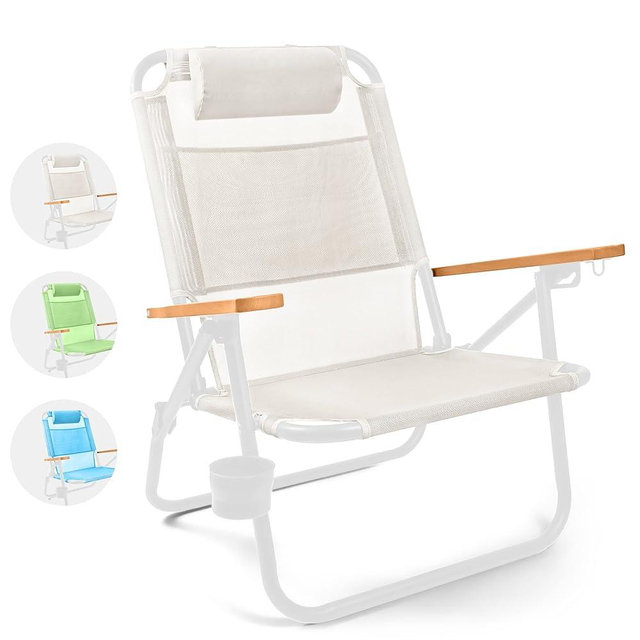 Water Buffalo Beach Chair - Premium Backpack Beach Chair for Adults - Beach Chair with Backpack Straps - Foldable and Reclining Beach Chair - Bondi Backpack Chair