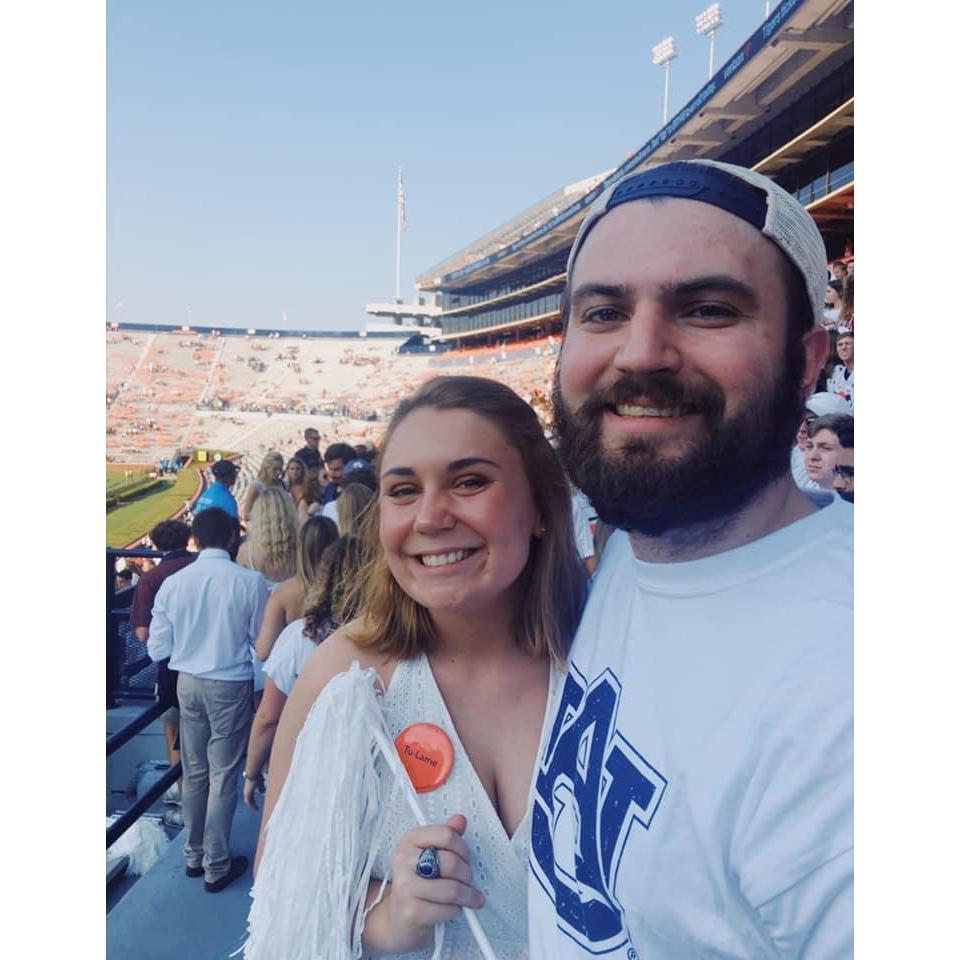 Our first football game together!