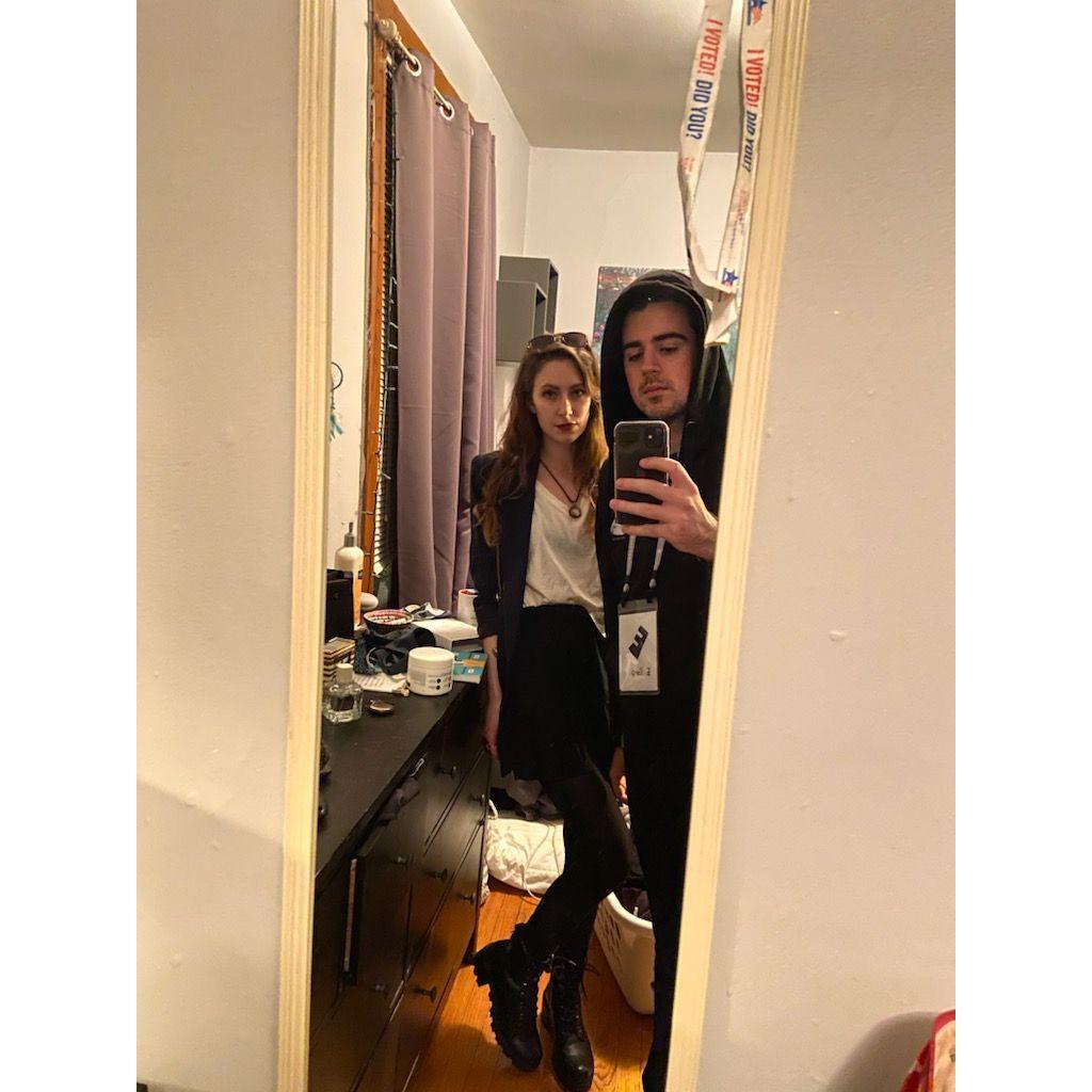 Halloween - dressing as characters from the TV Show Mr. Robot
