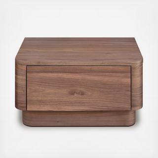 Round Off One-Drawer Nightstand