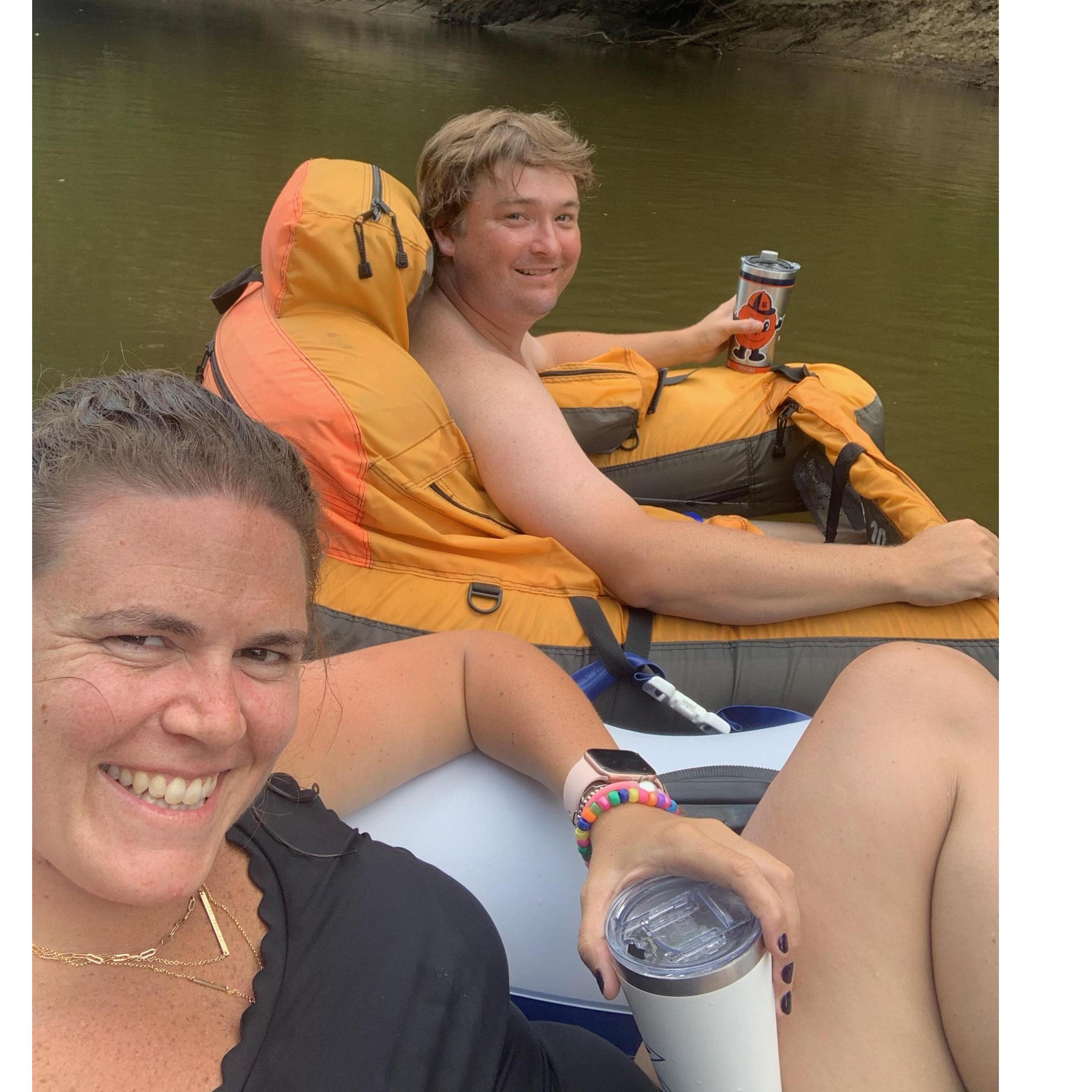 About four hours into this float we began singing the Gilligan's Island theme song. Lets just say those in charge didn't quite read the current correctly!