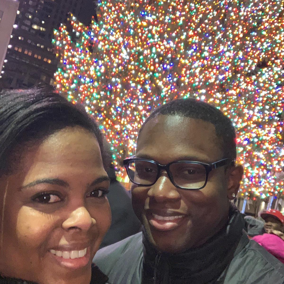 First Christmas together; we drove to NYC to see the tree at Rockefeller Center