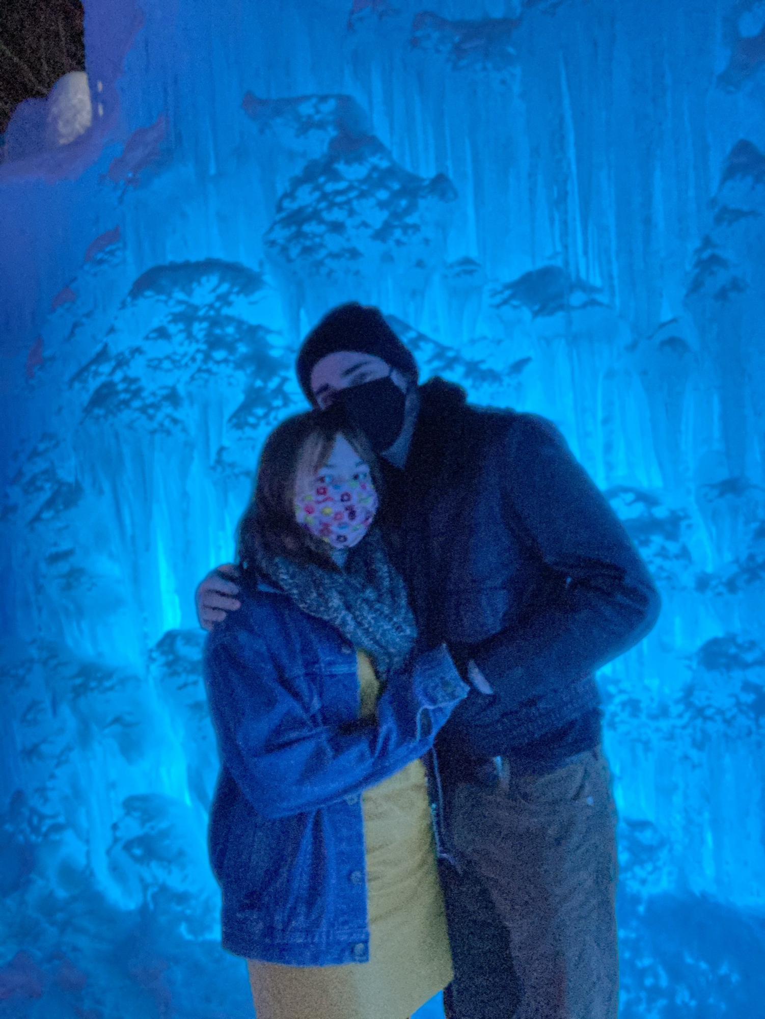Ice castles in New Hampshire