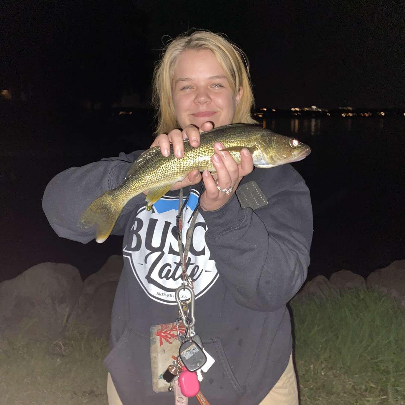 Maggie's first walleye