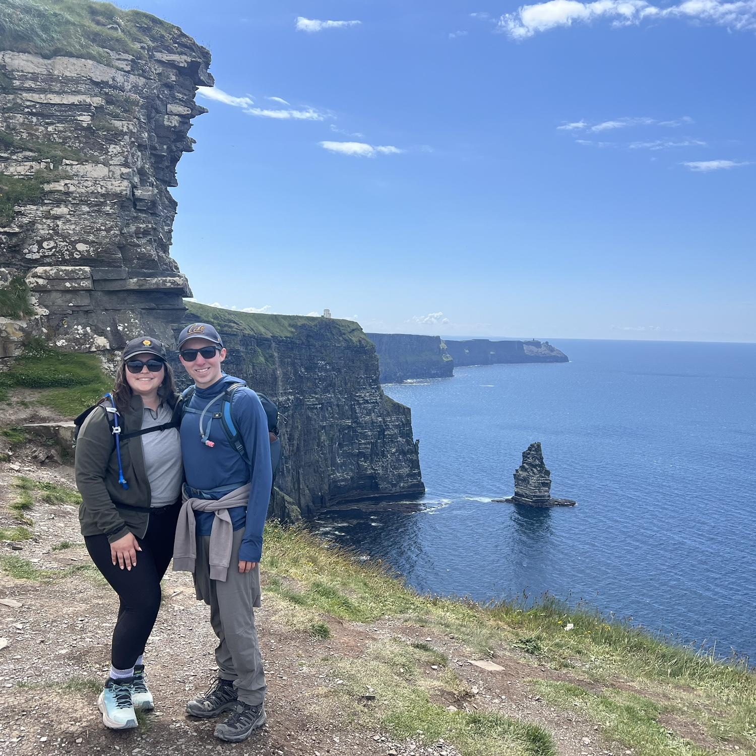 We hiked 3 days, roughly 12 miles per day! Including the entire length of the Cliffs of Moher!