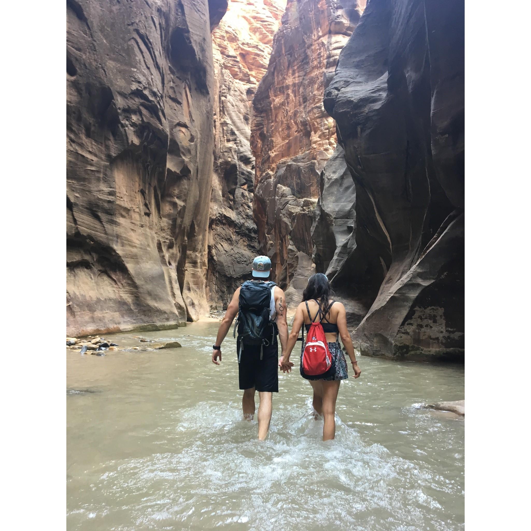 "The Narrows" at Zion National Park