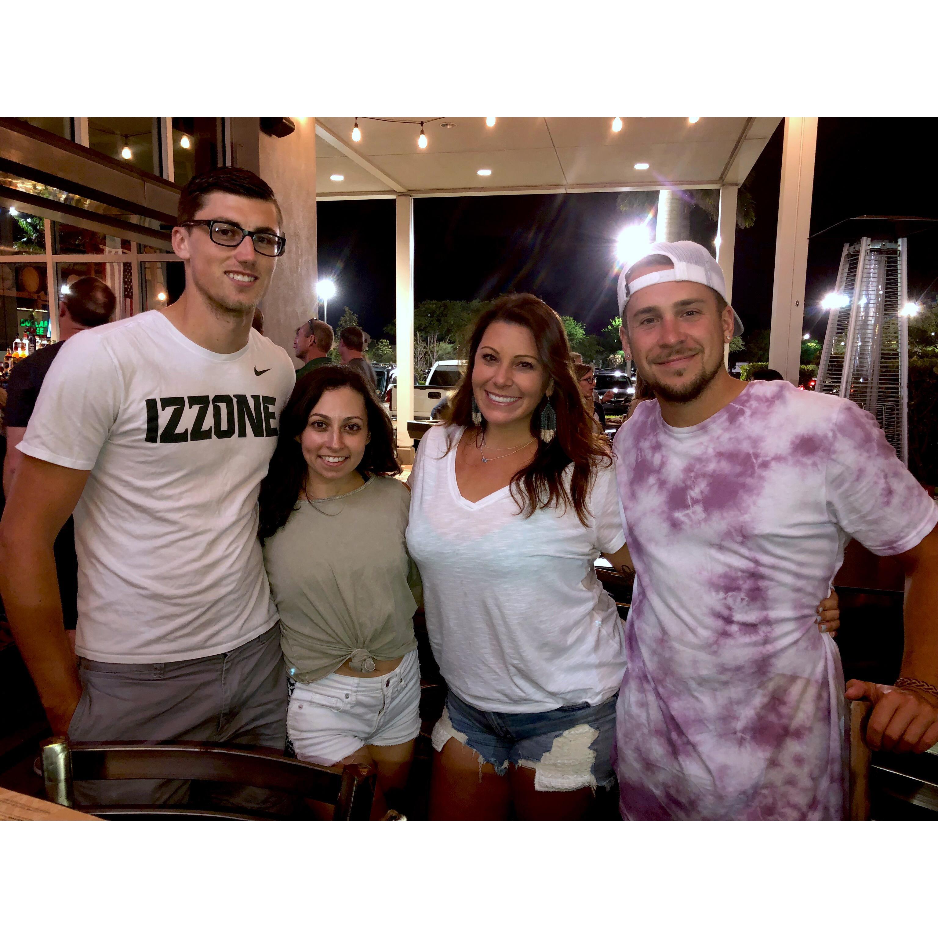 Hanging with our best friends in Florida, Eden & Keith :)