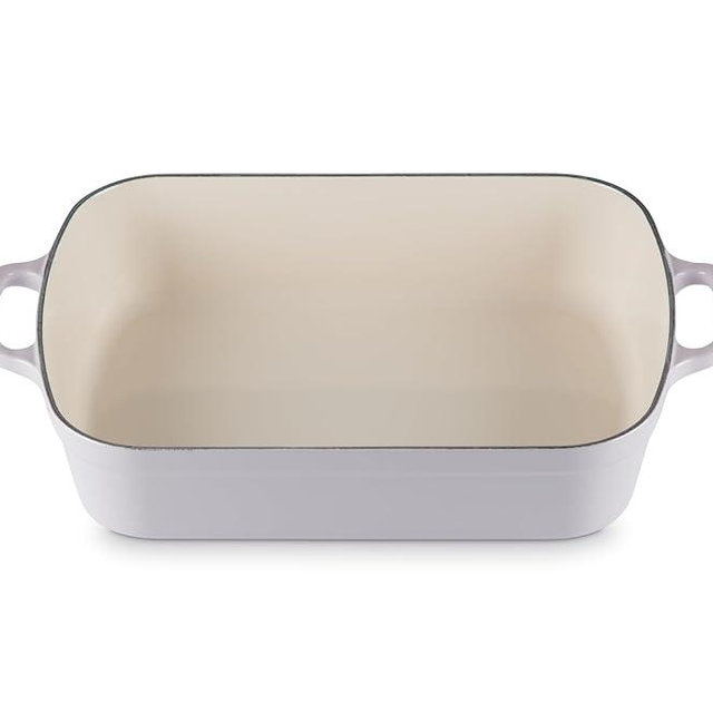 Le Creuset Enameled Cast Iron Signature Rectangular Roaster, 5.25 qt. (9.8" x 13"), Shallot