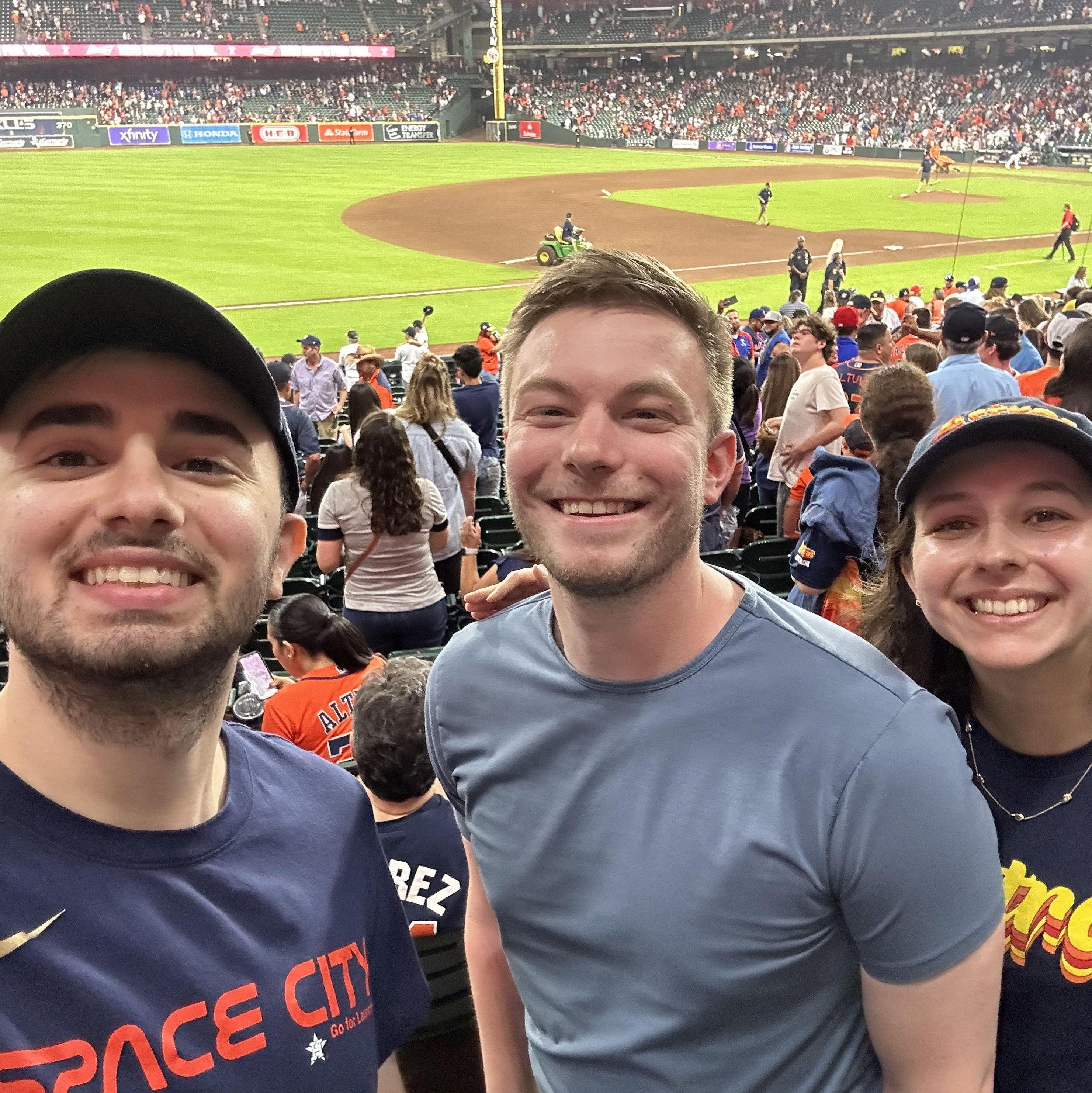 Not pictured: Joe in Astros pants