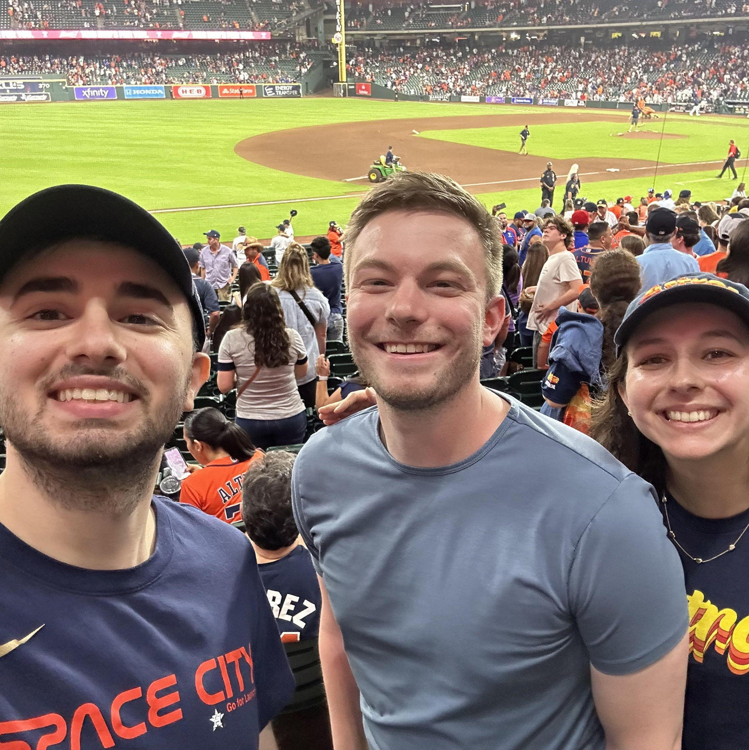 Not pictured: Joe in Astros pants