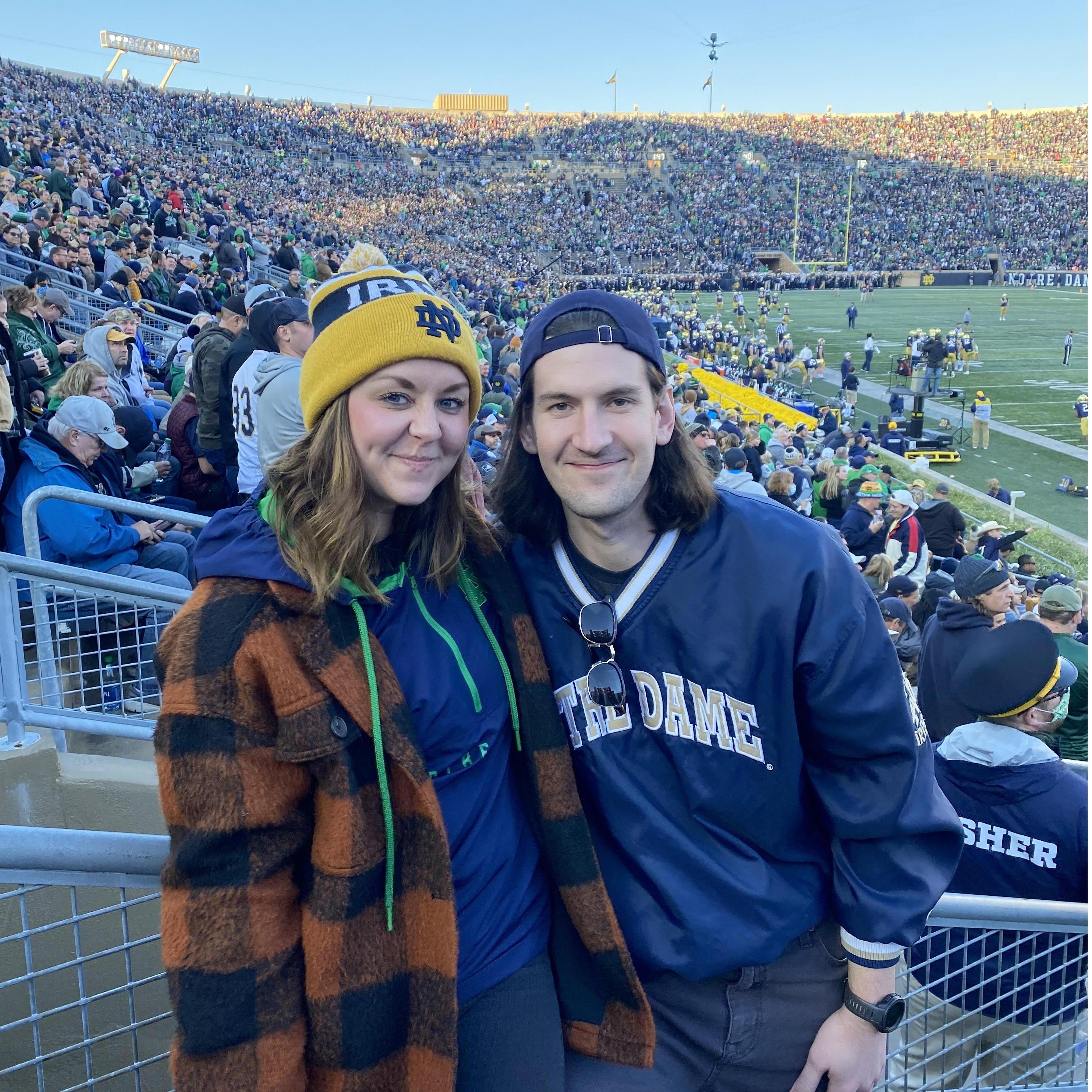 November 2021: Go Irish, beat Navy!