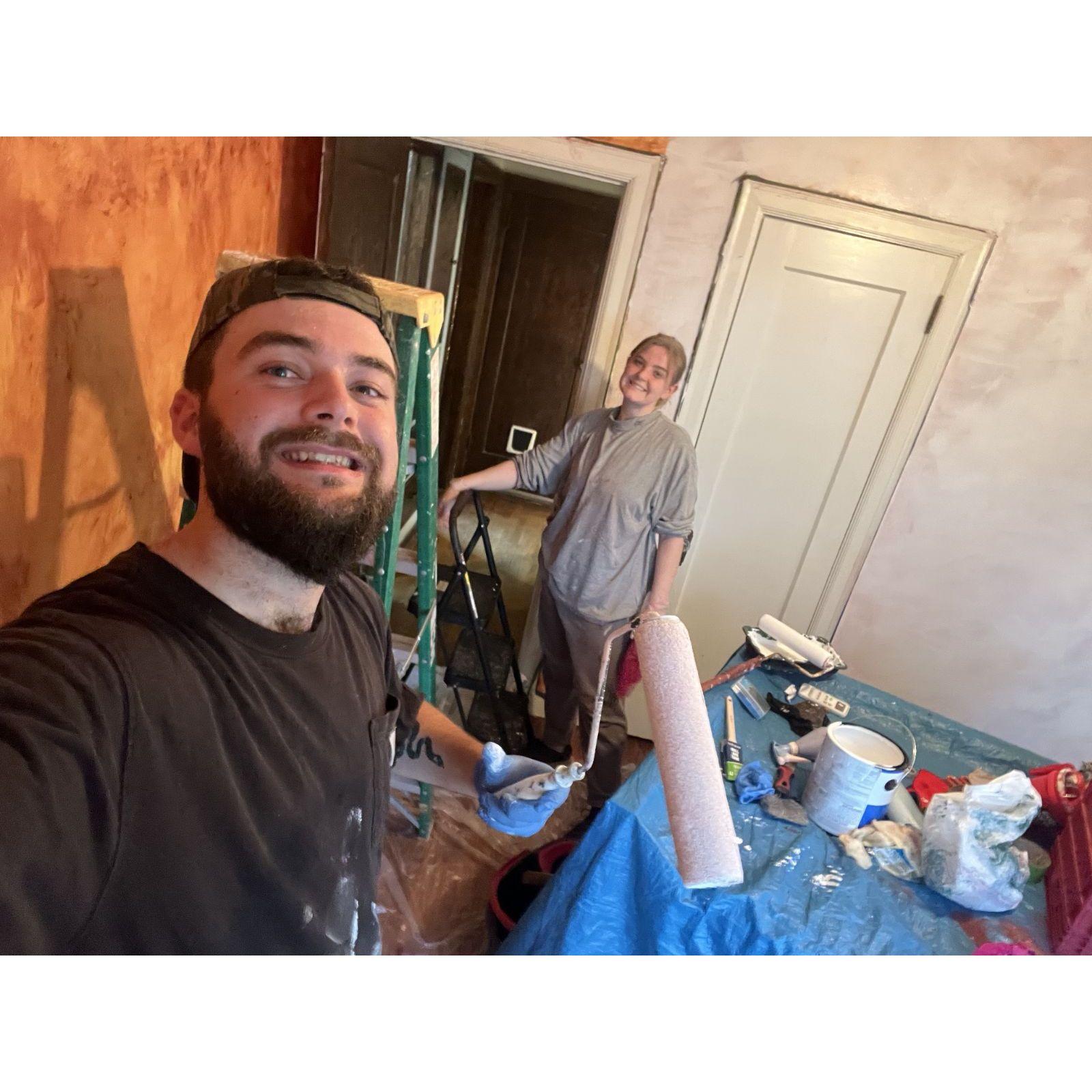 We might have had to repaint this room several times in the crazy summer heat...oops