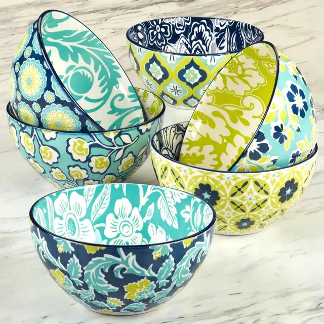 Certified International Set of 6 30oz Tapestry All Purpose Bowls