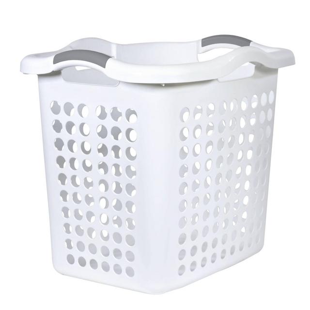 Home Logic Laundry Basket with No Divider White