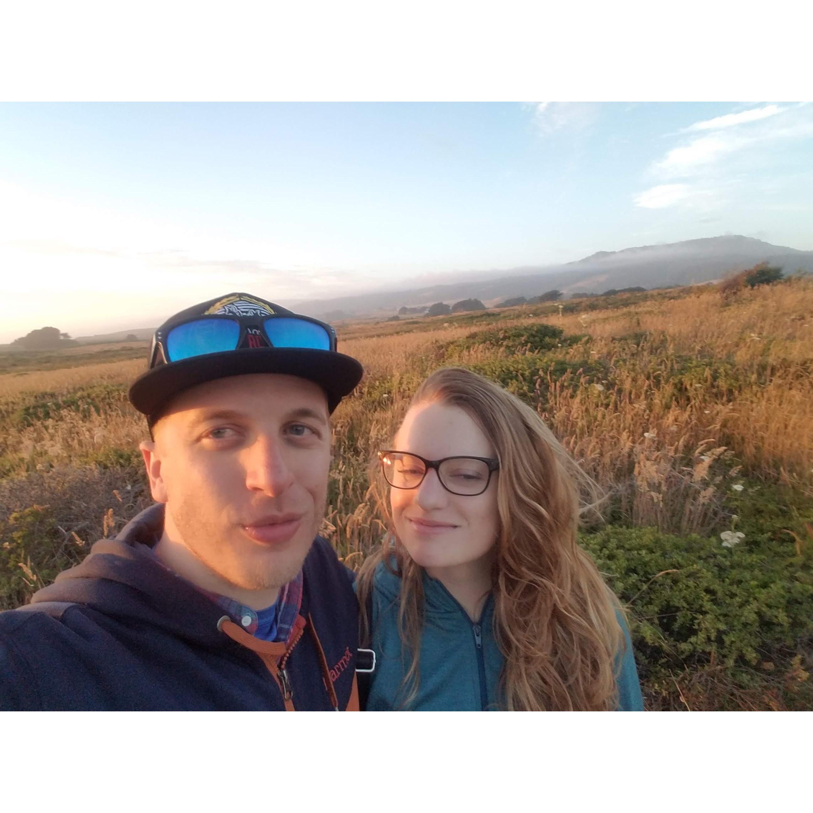 Camping near the beach in Point Reyes National Seashore