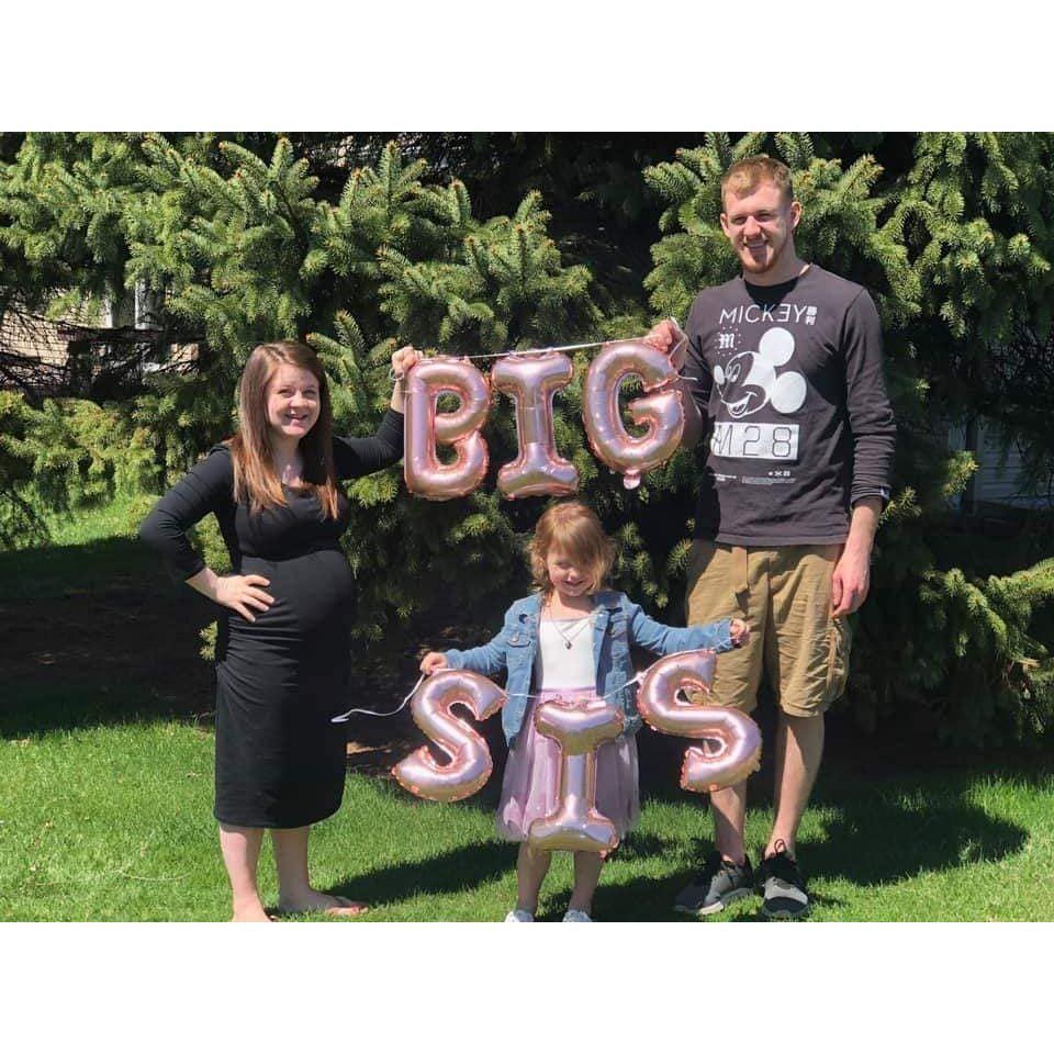 When we had decided to start trying for a baby we were most excited to make this girl a big sister!