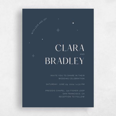 Multi-Colored Wedding Invitation - Adhara Classic
