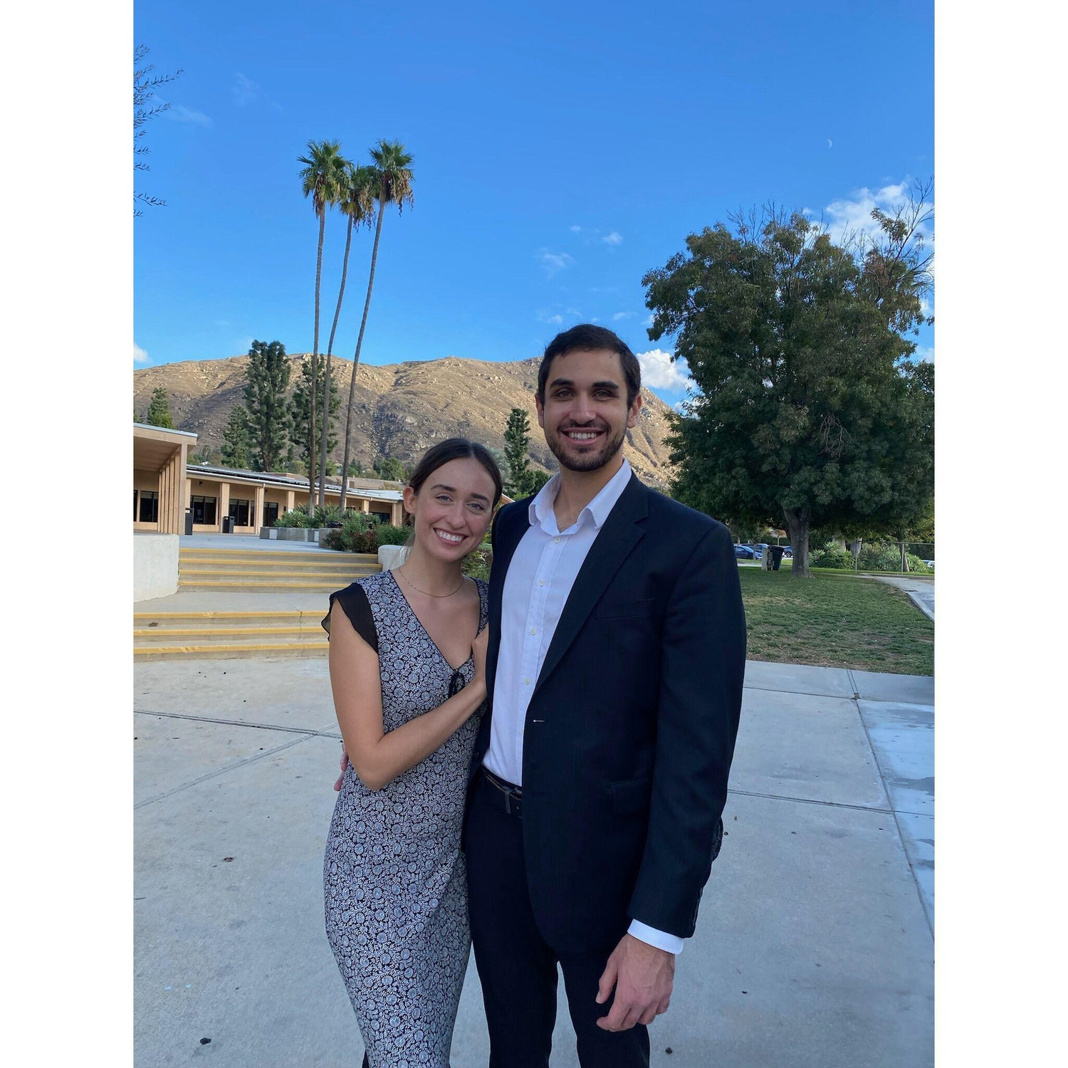 November 18, 2023. Unintentionally coordinating outfits at church.