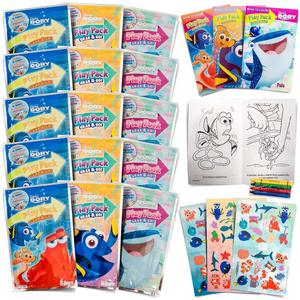 Set Of 15 Finding Dory Play Packs Fun Party Favors Coloring Book Crayons Stickers - CL Peds
