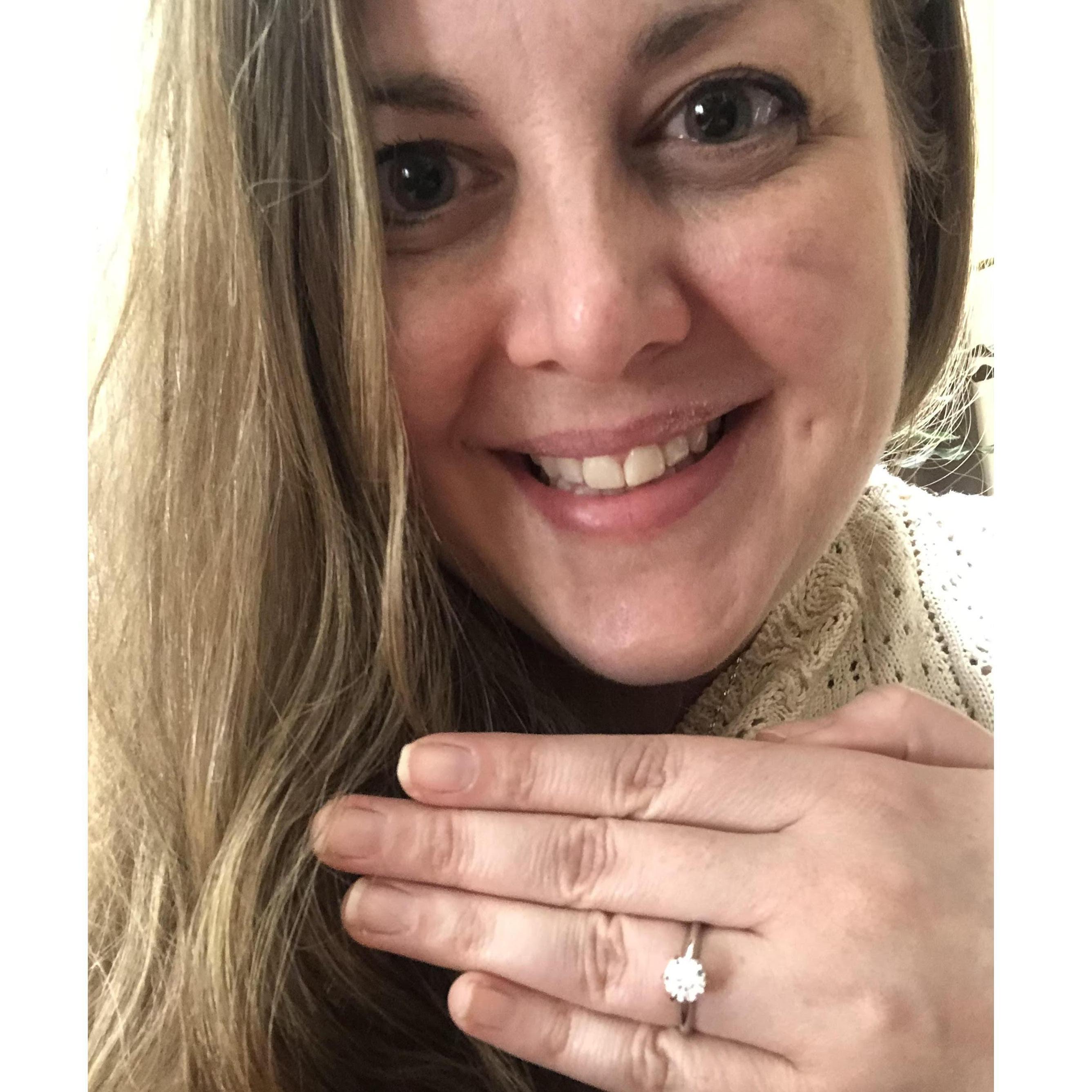 She said yes...again!