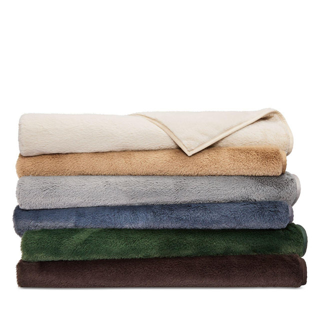 Hudson Park Collection Rabbit Faux Fur Throw Blanket - Exclusive