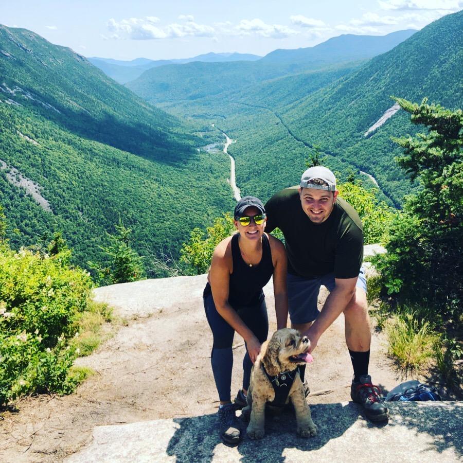 This was our 2 year anniversary! Climbed Crawford's Notch.