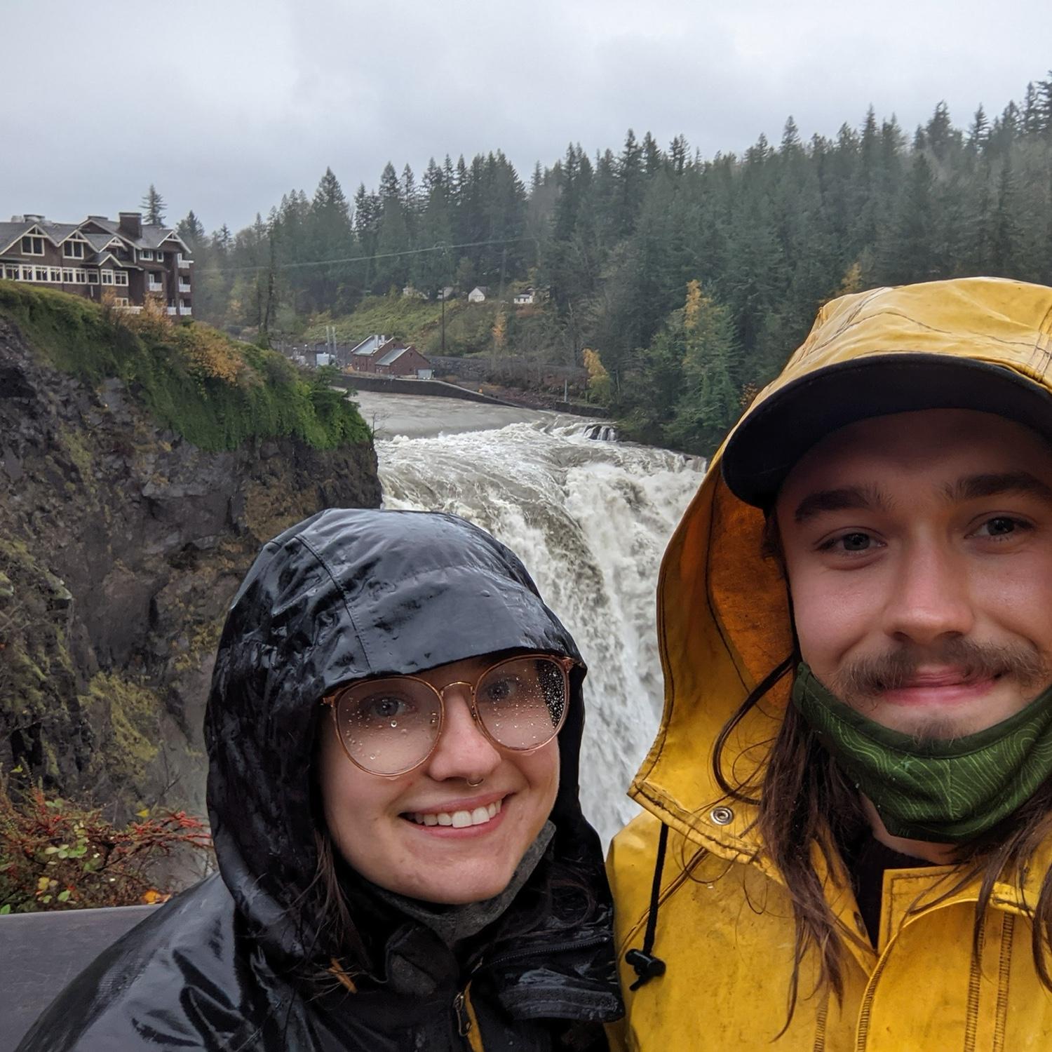 visiting Snoqualmie Falls in WA