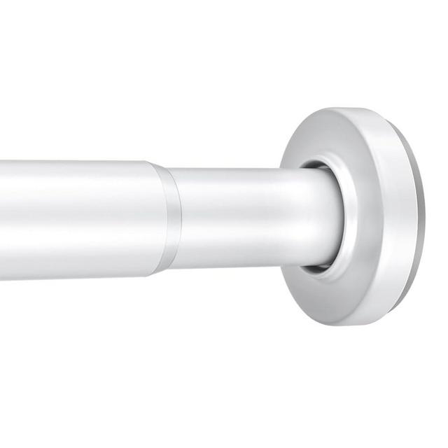 AmazerBath Spring Tension Shower Curtain Rod, 31-75 Inches Heavy Duty Shower Curtain Rod Rust Proof Bathroom Curtain Rod, Adjustable Shower Curtain Rod No Drill Easy Segmented Installation, White