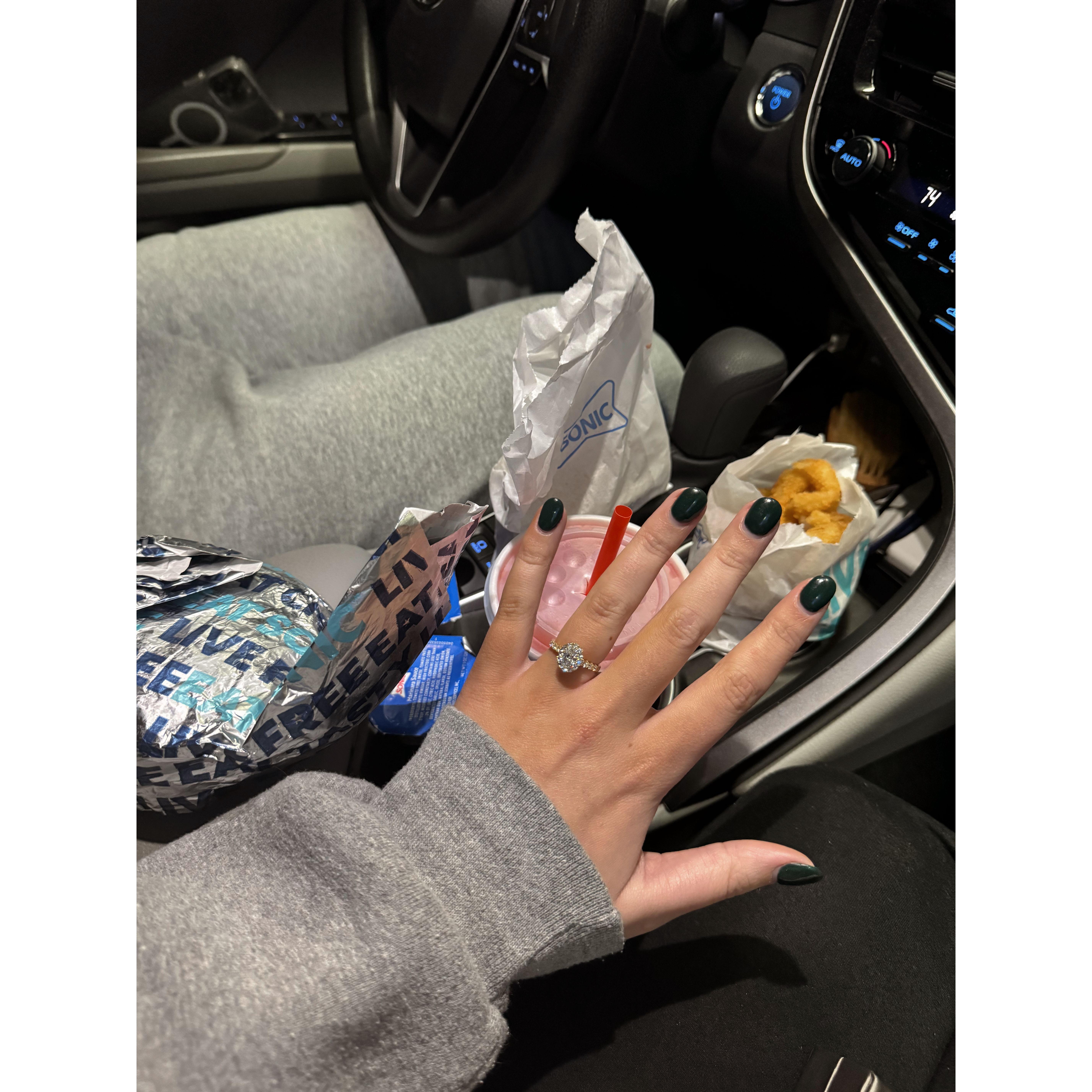 We were so excited we could barely eat.