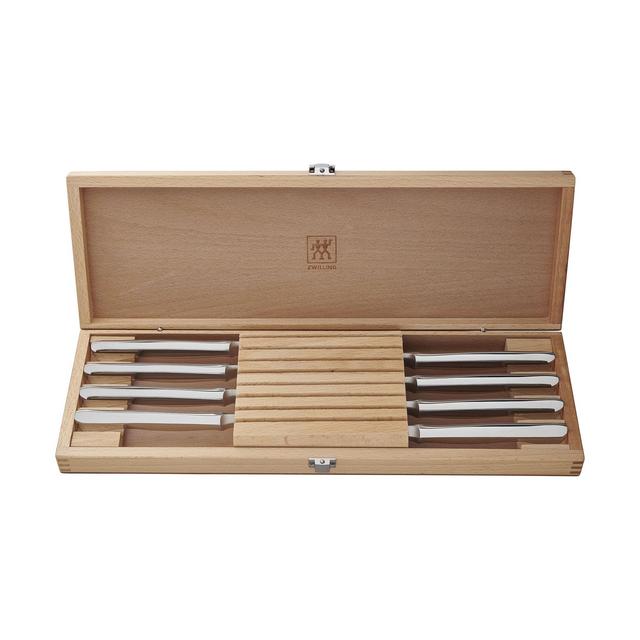 ZWILLING Steak Knives 8-pc with Wood Presentation Case