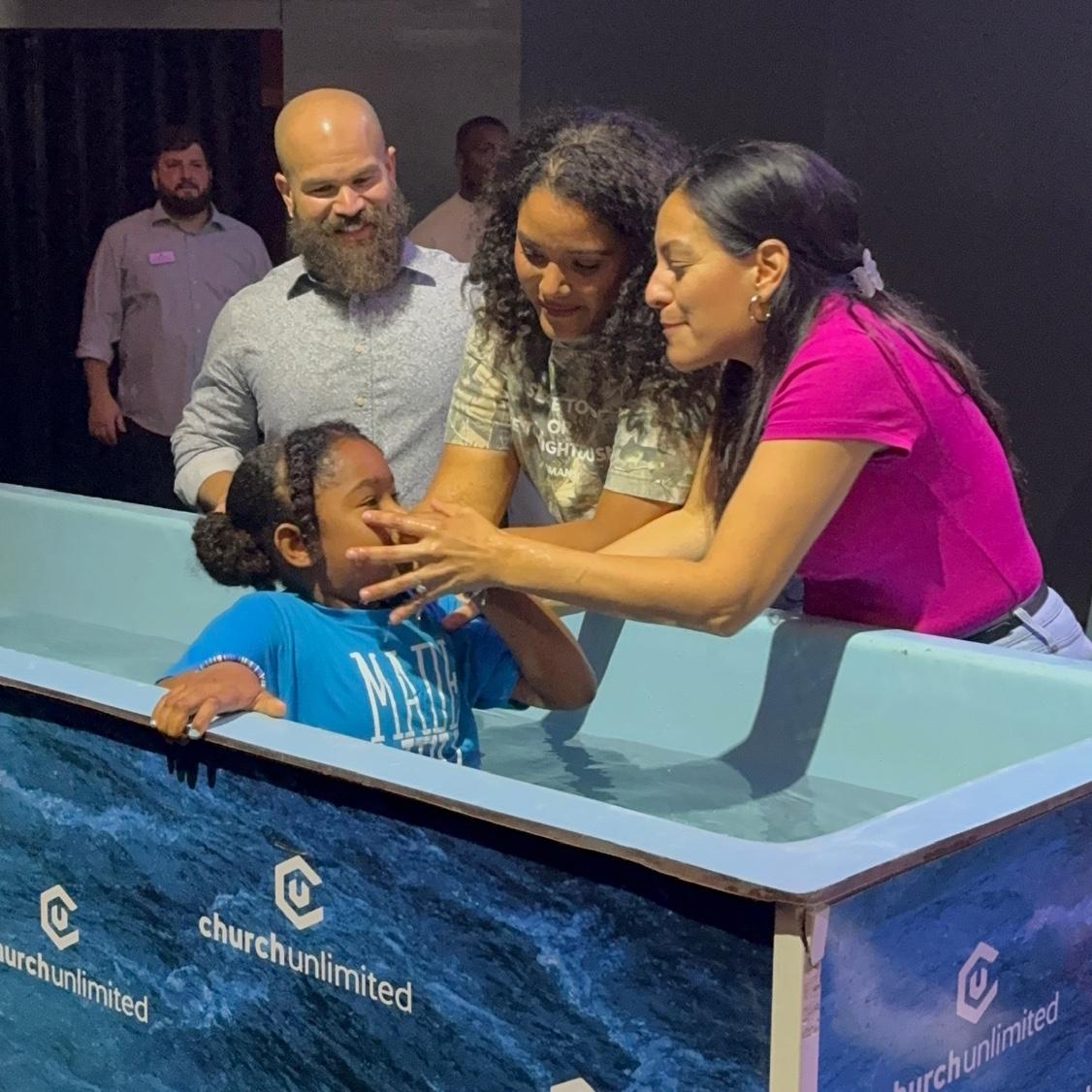 Grateful that we have a firm foundation in Christ and raising our girls in that as well. Taylr's baptism was so special for all of us.