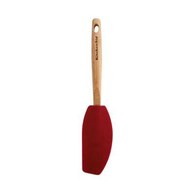KitchenAid Bamboo Mixer Spatula Red