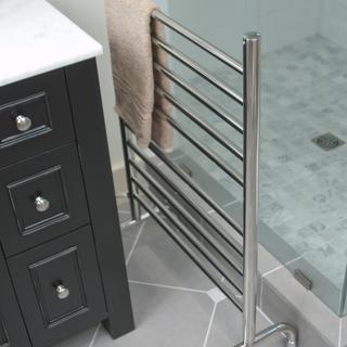 Solo Freestanding 10-Bar Towel Warmer