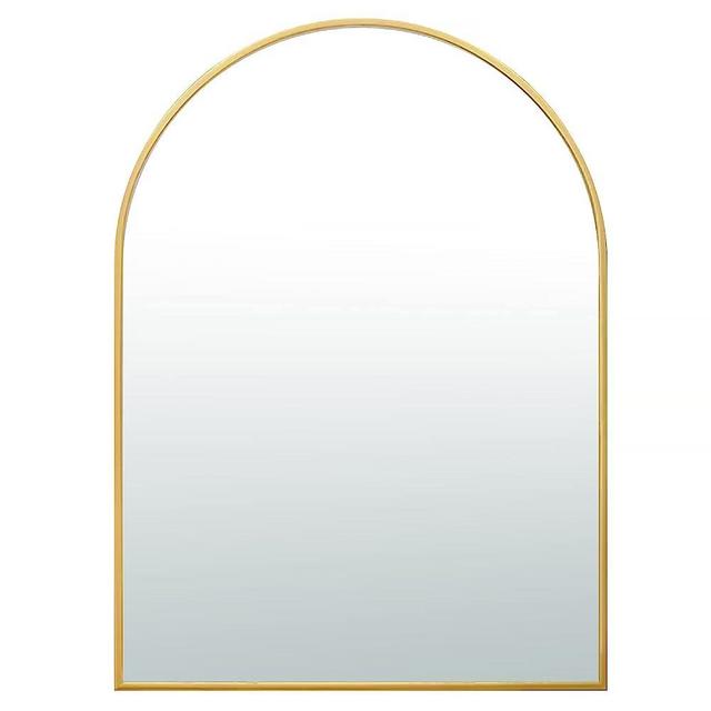 SCWF-GZ 20x30 Arch Mirror Square Wall Mounted Metal Frame Mirrors for Entryway Bedroom Bathroom Living Room 22x30 24x36 inch Black Silver - Gold