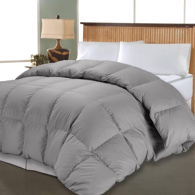 King 1000 Thread Count PIMA Cotton Down Alternative Comforter Gray - Blue Ridge Home Fashions