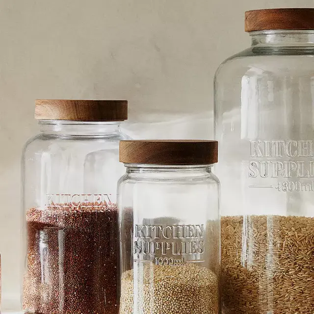 SCREW TOP GLASS JAR