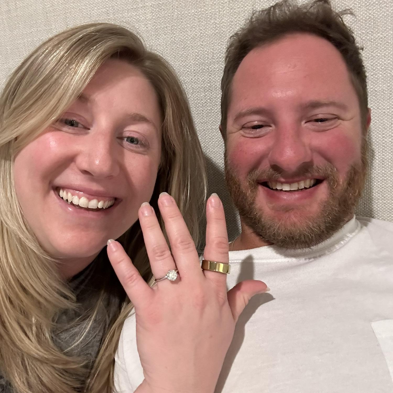 Right after getting engaged!