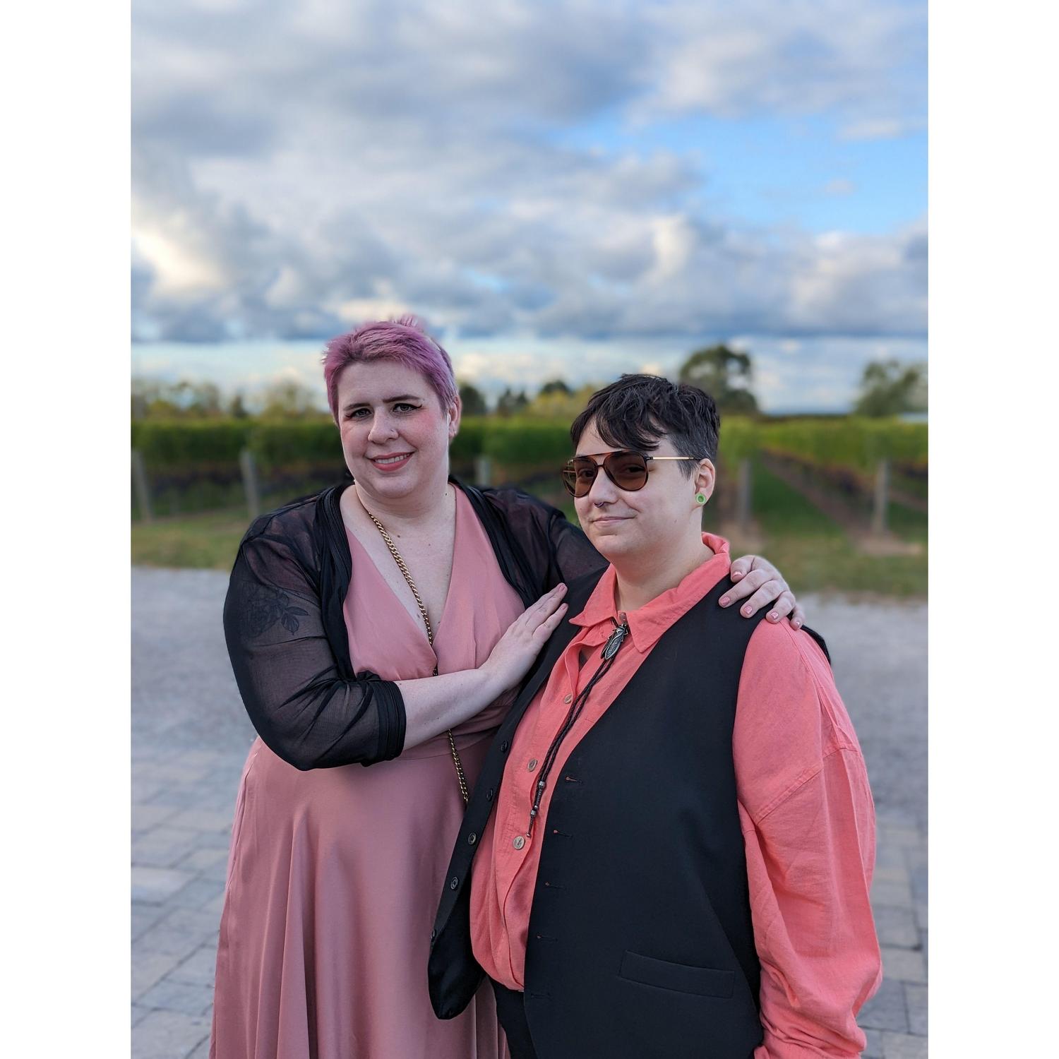 At a friend’s wedding 2023