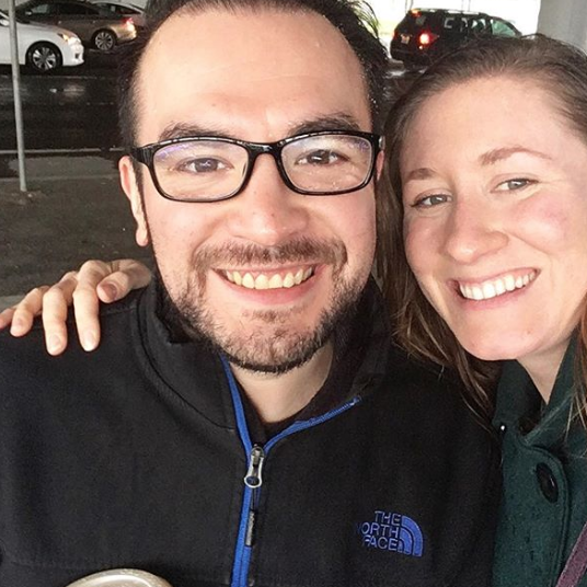 Around the time Rob finally got to move to California so we could be together again, we decided to walk to our local farmer's market. On the way, it down-poured, but we were still smiling.