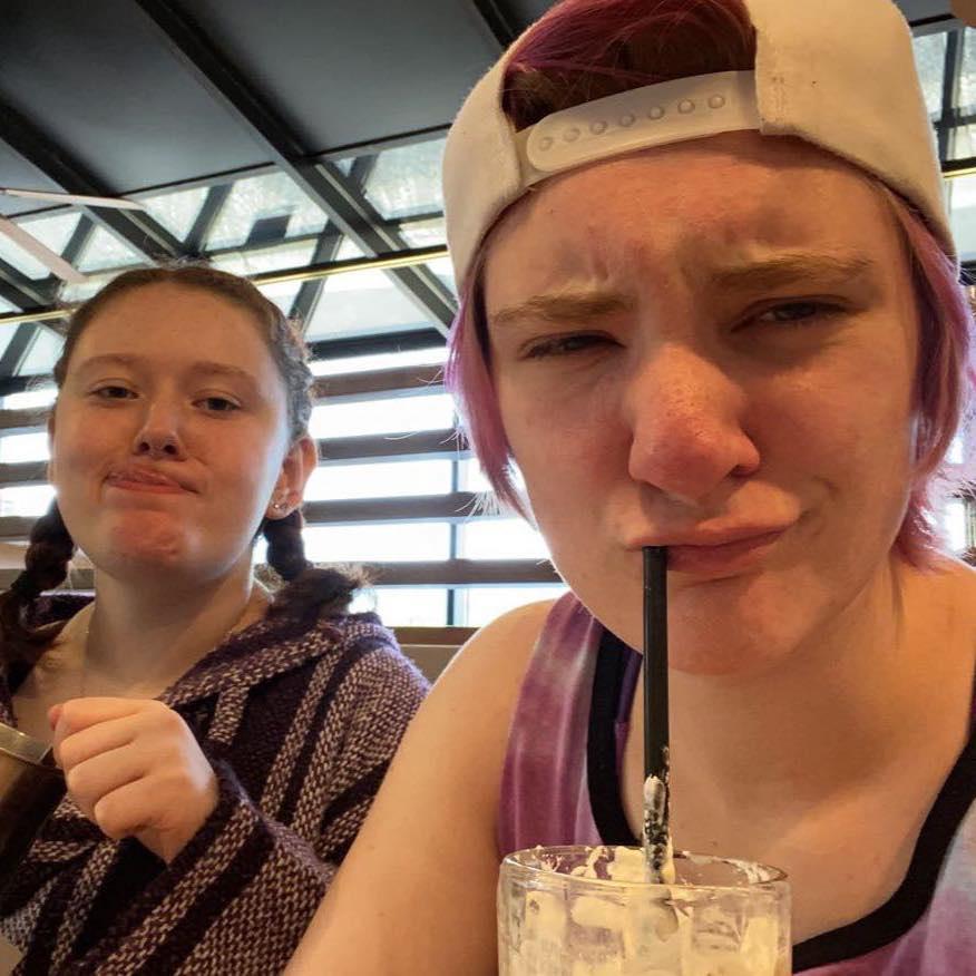 We went out for breakfast with Shawna the very first time after moving in together.