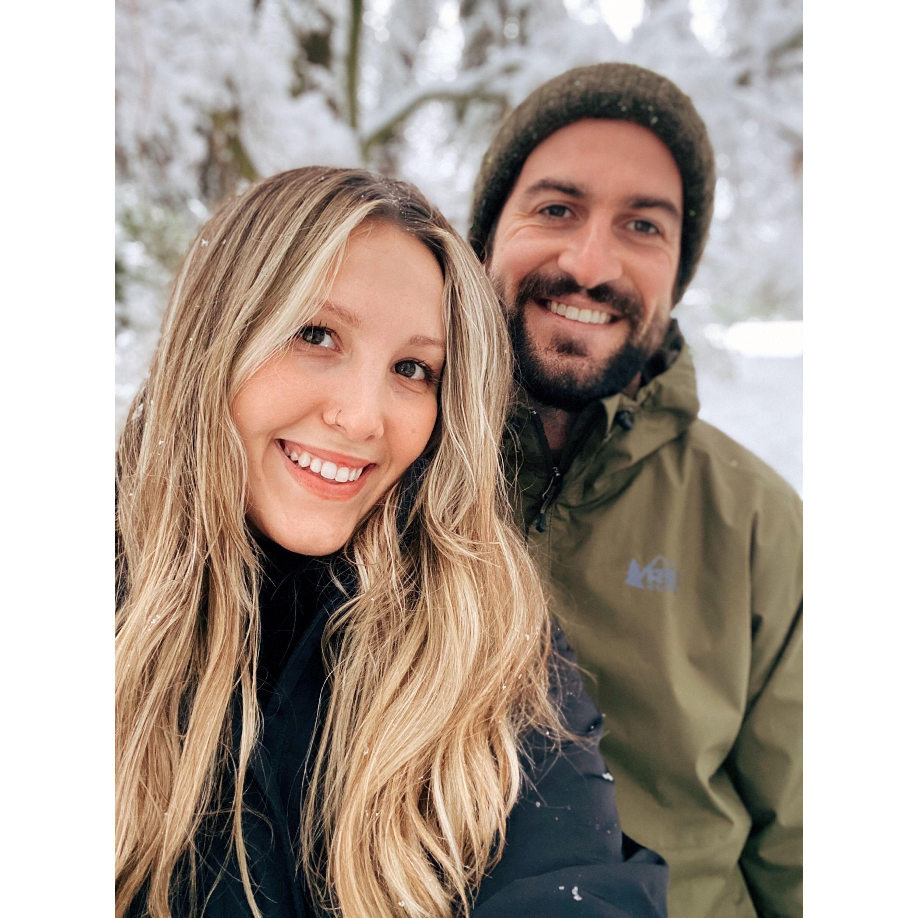 2021 Christmas Day Snow in Ashland!
