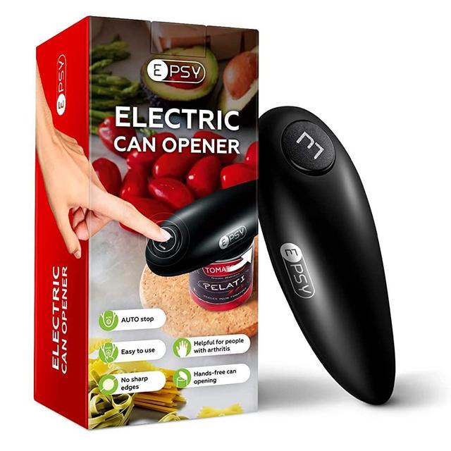 Electric Can Opener for Kitchen – Open with a Single Push of a Button Leaving No Sharp Edges – Safe Round Cutting for Most Can Sizes – Great for Seniors People with Arthritis Disadvantages