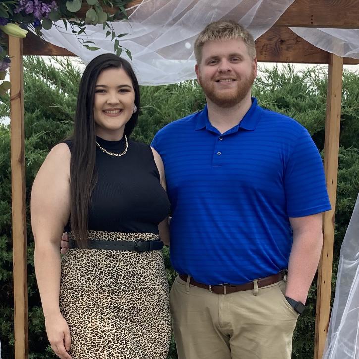 Ashley and Kyle Frum's wedding in Fairmont, WV (2021).