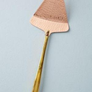 Hammered Copper Cake Server