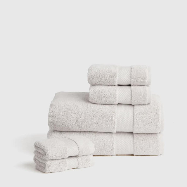 Turkish Ultra Plush Bath Towel Bundle - Silver